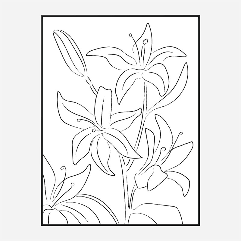 Lillies No 02 Art Print Lillies No 02 Art Print