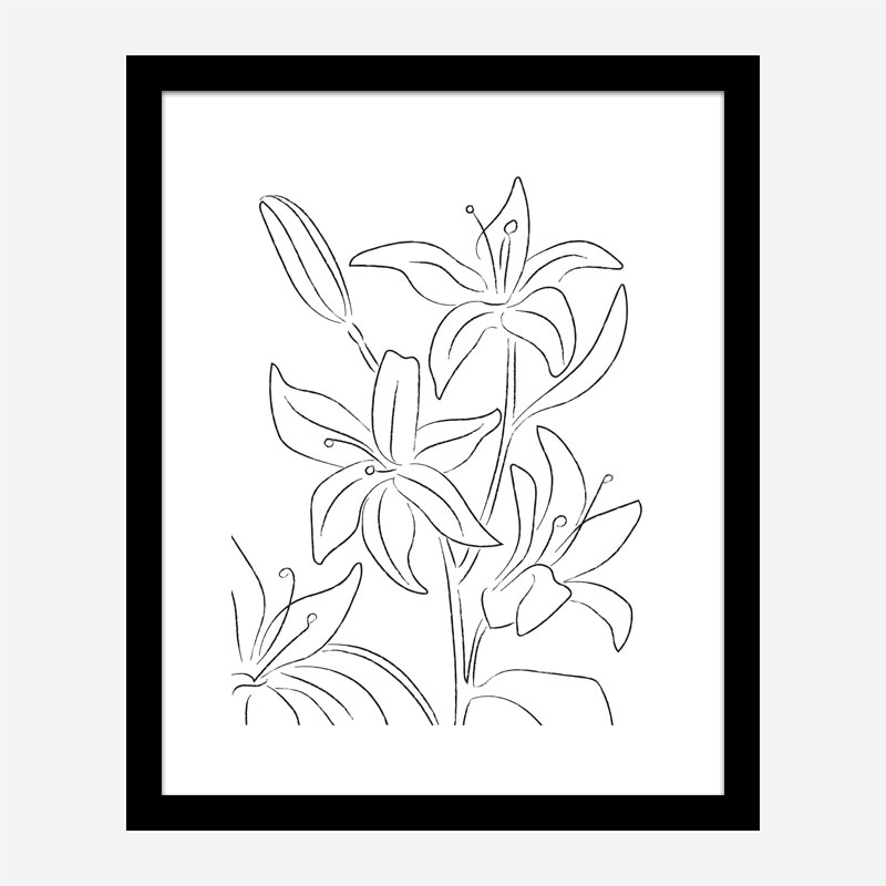 Lillies No 02 Art Print Lillies No 02 Art Print