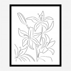 Lillies No 02 Art Print