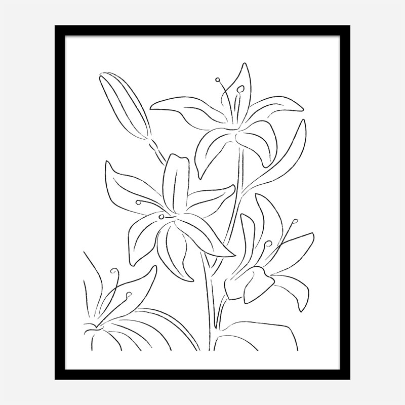 Lillies No 02 Art Print Lillies No 02 Art Print