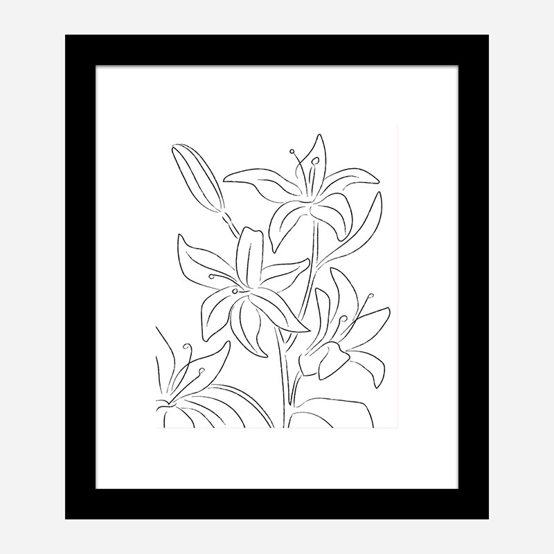 Lillies No 02 Art Print Lillies No 02 Art Print