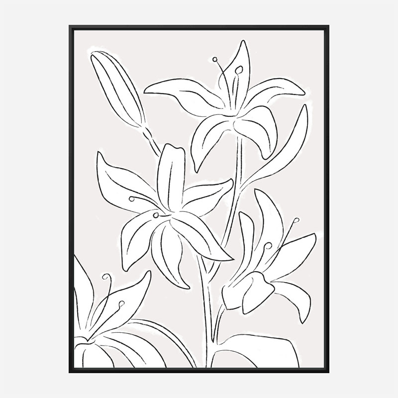 Lillies No 03 Art Print