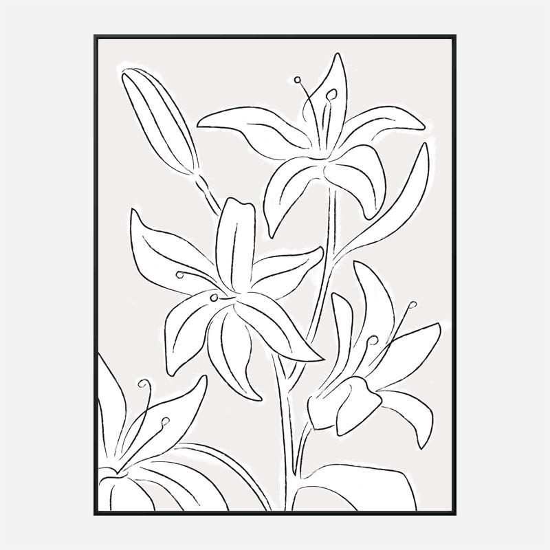 Lillies No 03 Art Print