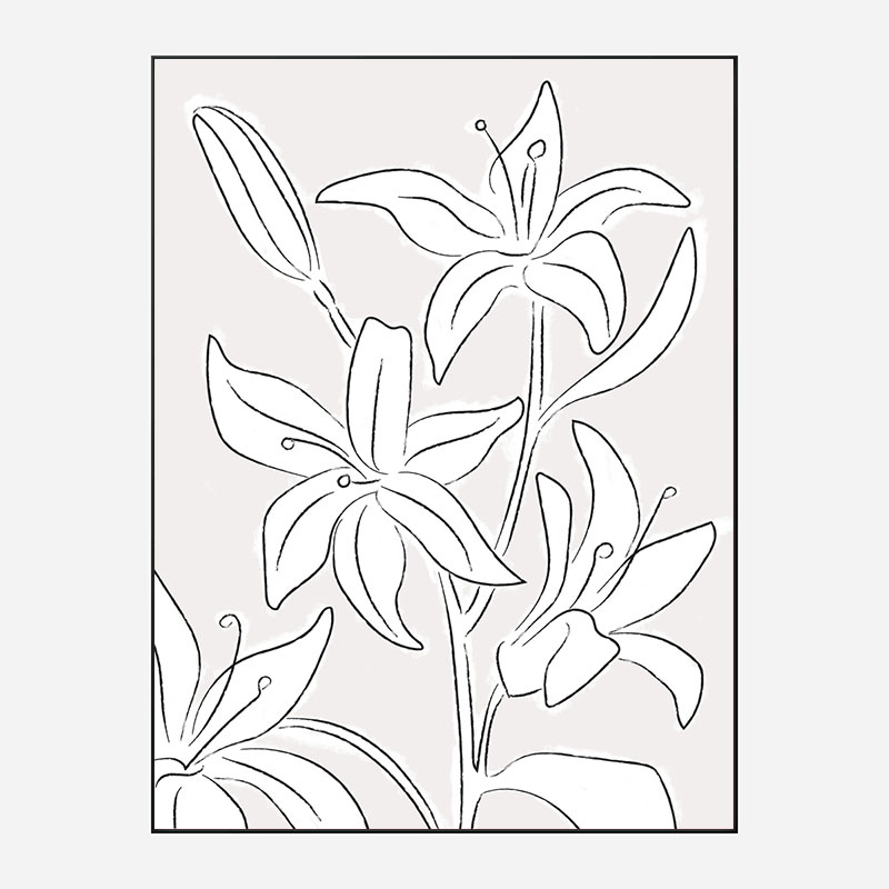 Lillies No 03 Art Print