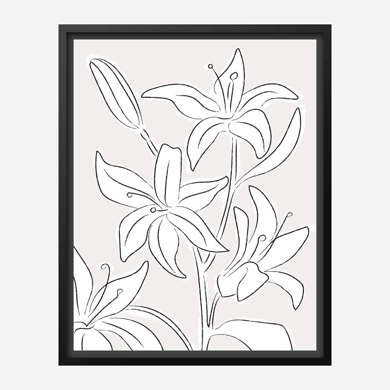 Lillies No 03 Art Print