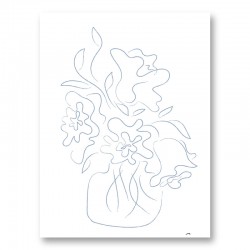 Flower Bouquet Sketch Art Print