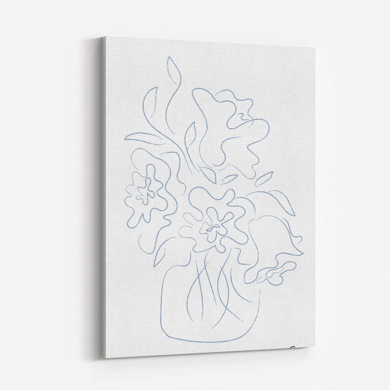 Flower Bouquet Sketch Art Print