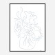 Flower Bouquet Sketch Art Print