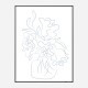 Flower Bouquet Sketch Art Print