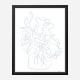 Flower Bouquet Sketch Art Print