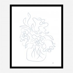 Flower Bouquet Sketch Art Print