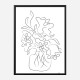 Flower Bouquet White Art Print