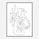 Flower Bouquet White Art Print