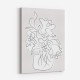 Flower Bouquet Grey Art Print