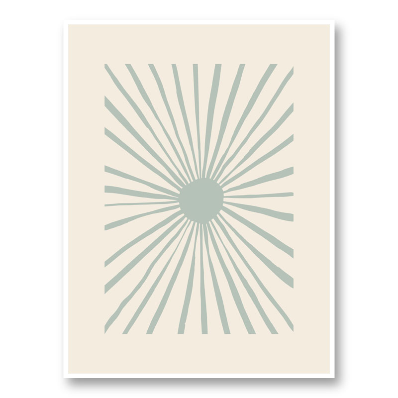 The Sun Grey Art Print