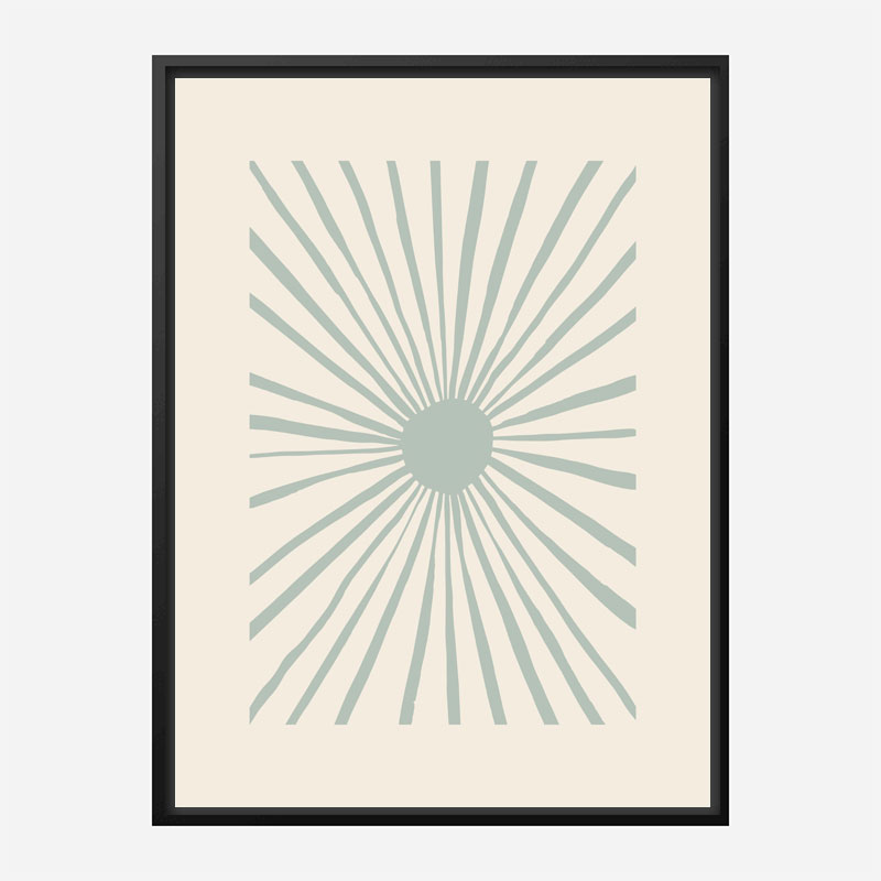 The Sun Grey Art Print