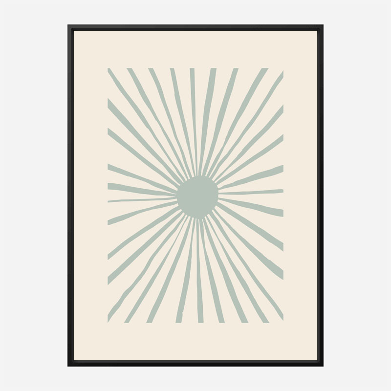 The Sun Grey Art Print