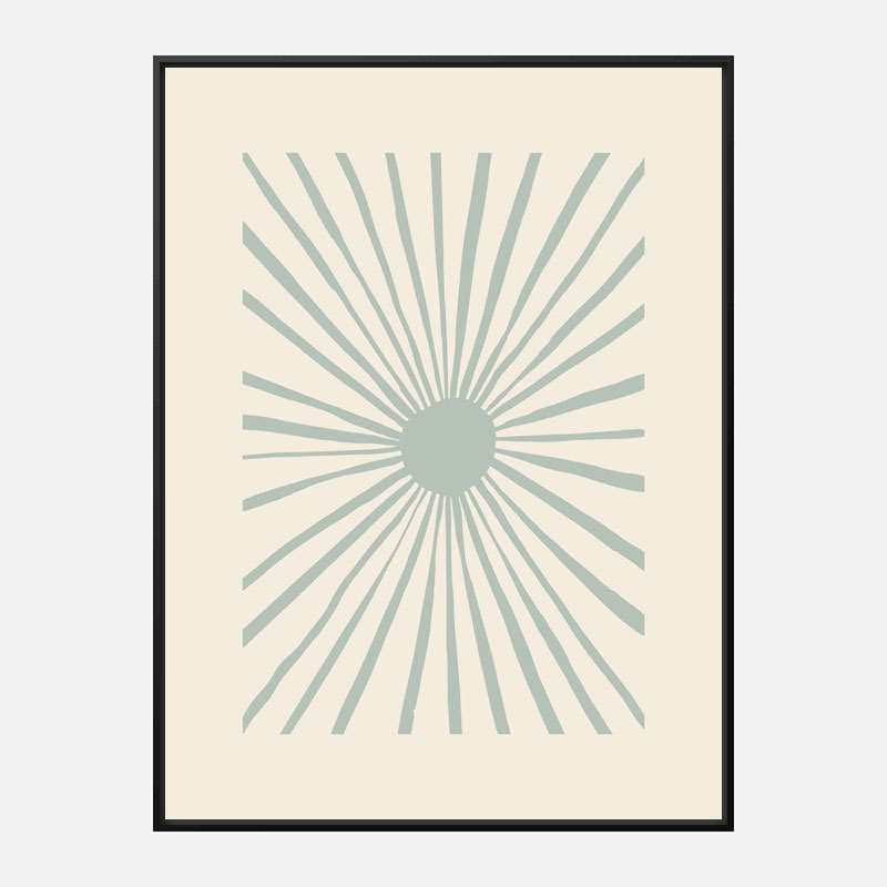 The Sun Grey Art Print