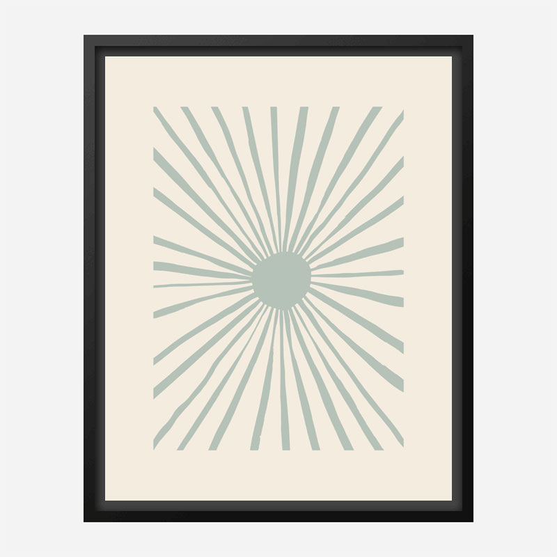 The Sun Grey Art Print