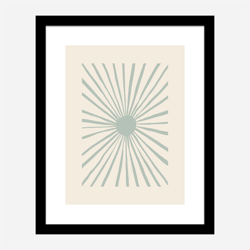 The Sun Grey Art Print