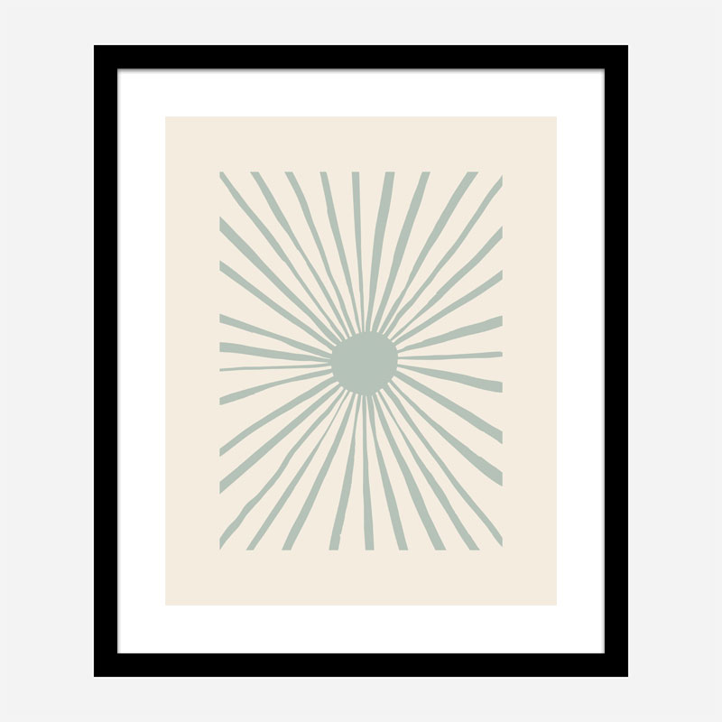 The Sun Grey Art Print