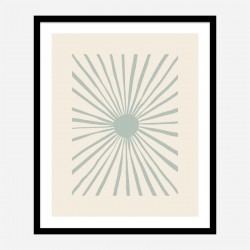 The Sun Grey Art Print