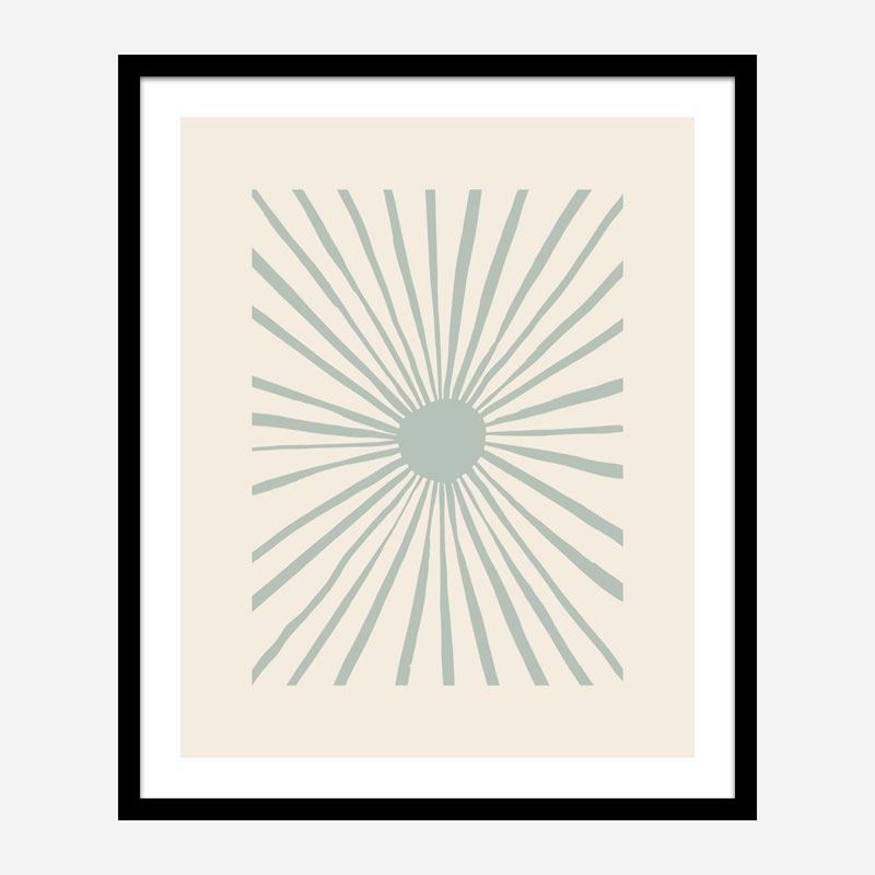 The Sun Grey Art Print