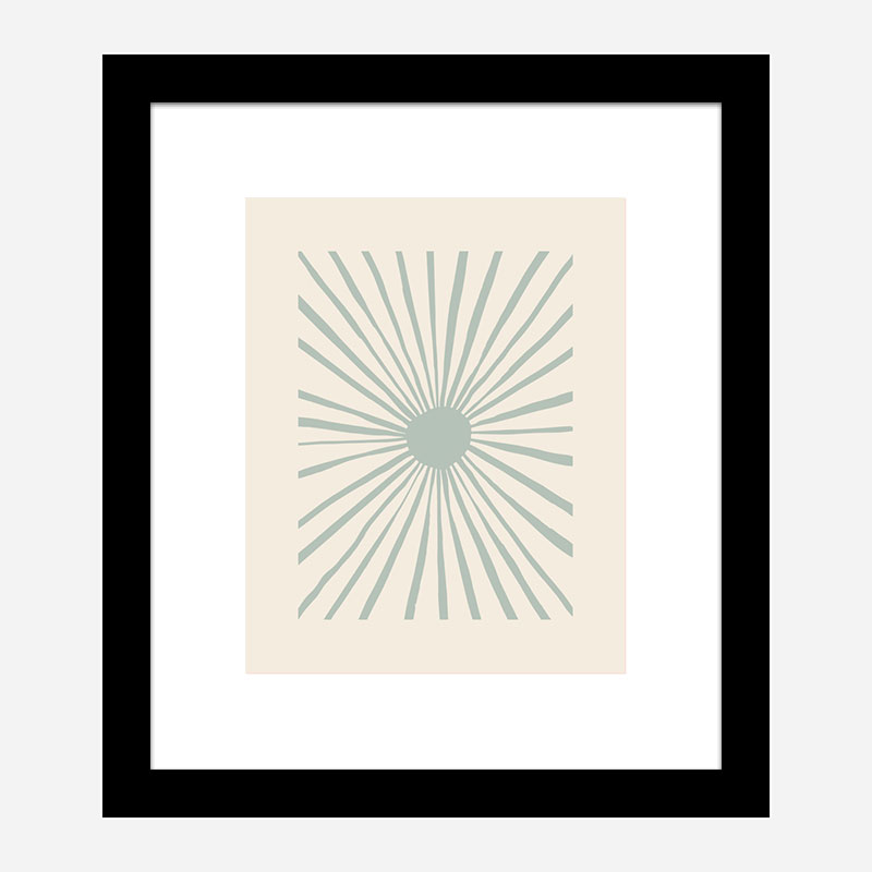 The Sun Grey Art Print