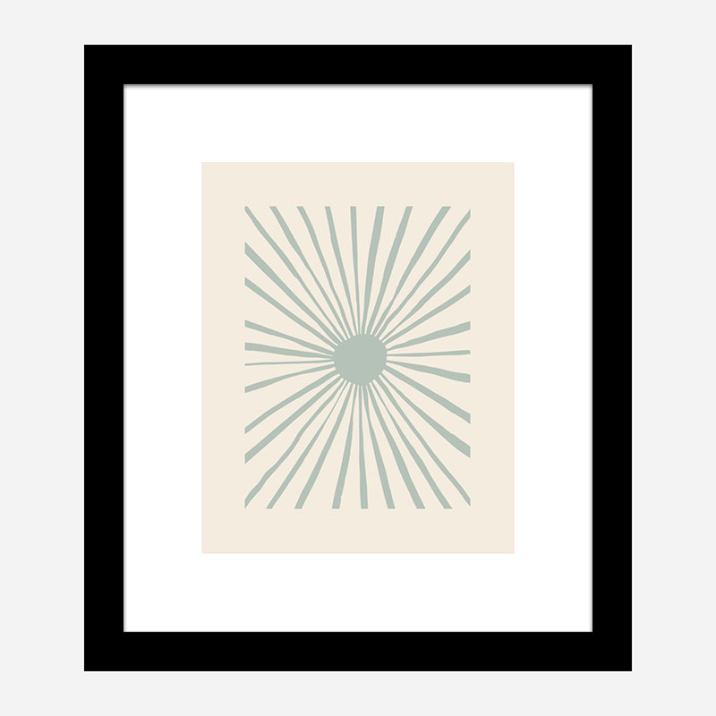 The Sun Grey Art Print