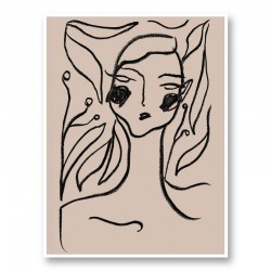 Gaia Black Art Print