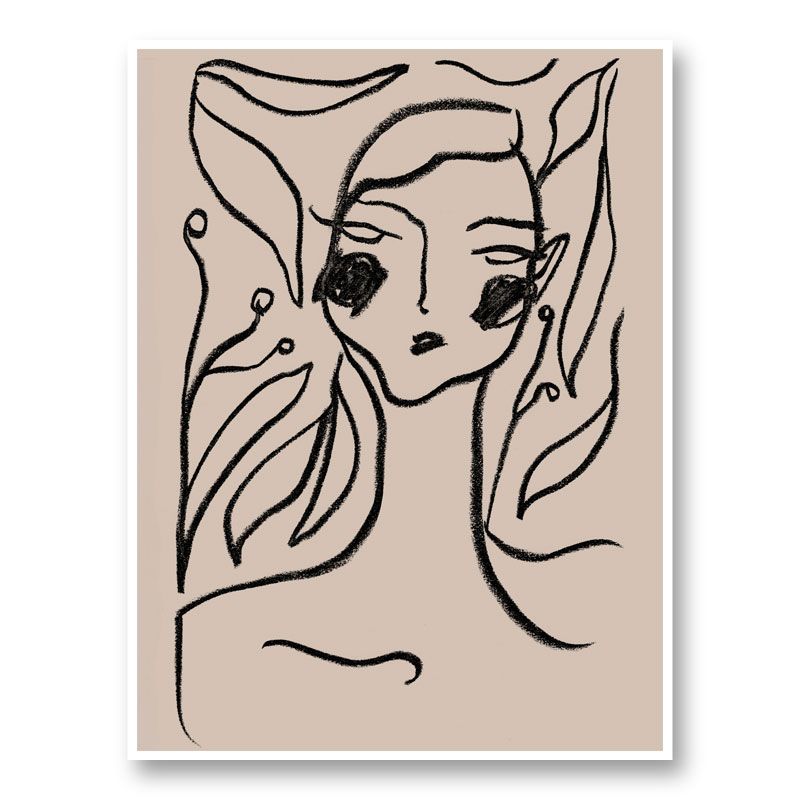Gaia Black Art Print Gaia Black Art Print