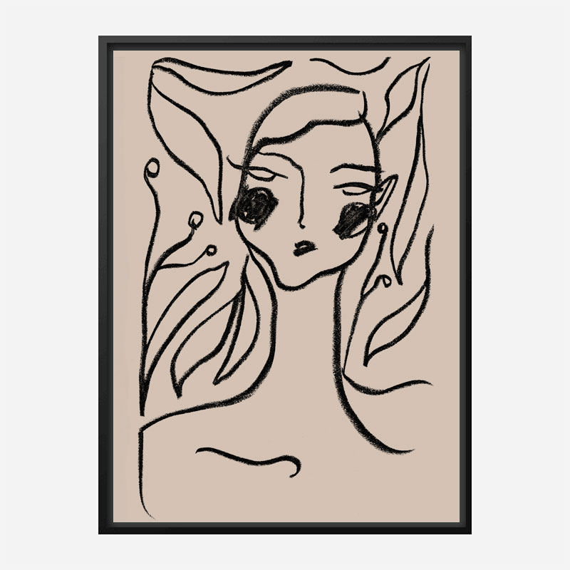 Gaia Black Art Print Gaia Black Art Print