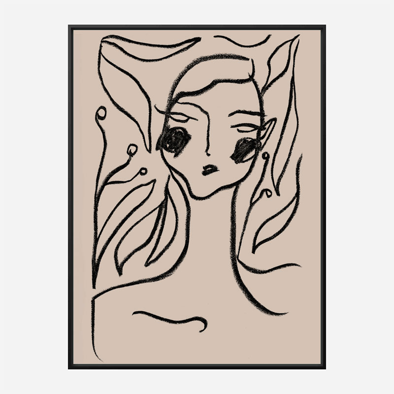 Gaia Black Art Print Gaia Black Art Print