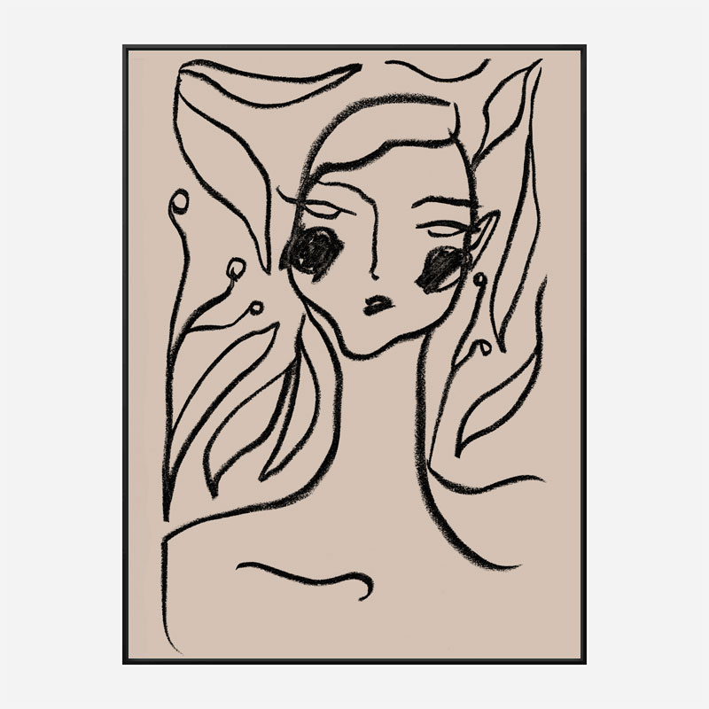 Gaia Black Art Print Gaia Black Art Print