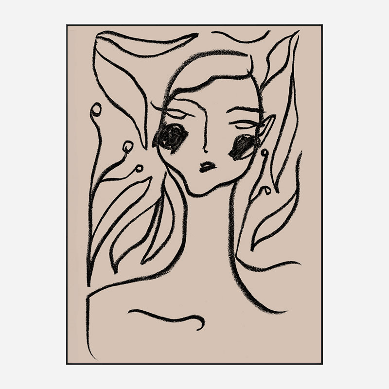 Gaia Black Art Print Gaia Black Art Print