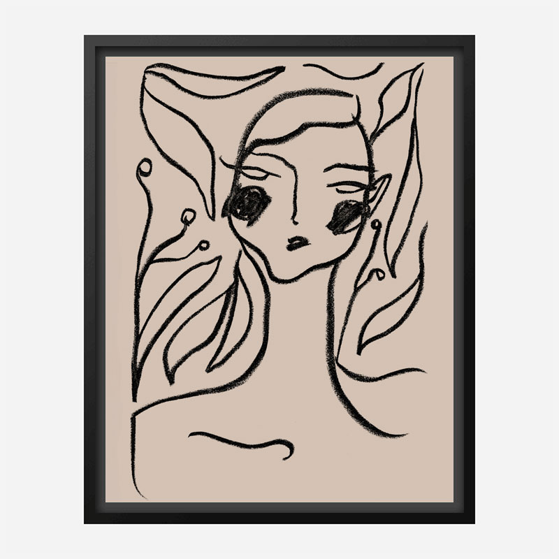 Gaia Black Art Print Gaia Black Art Print