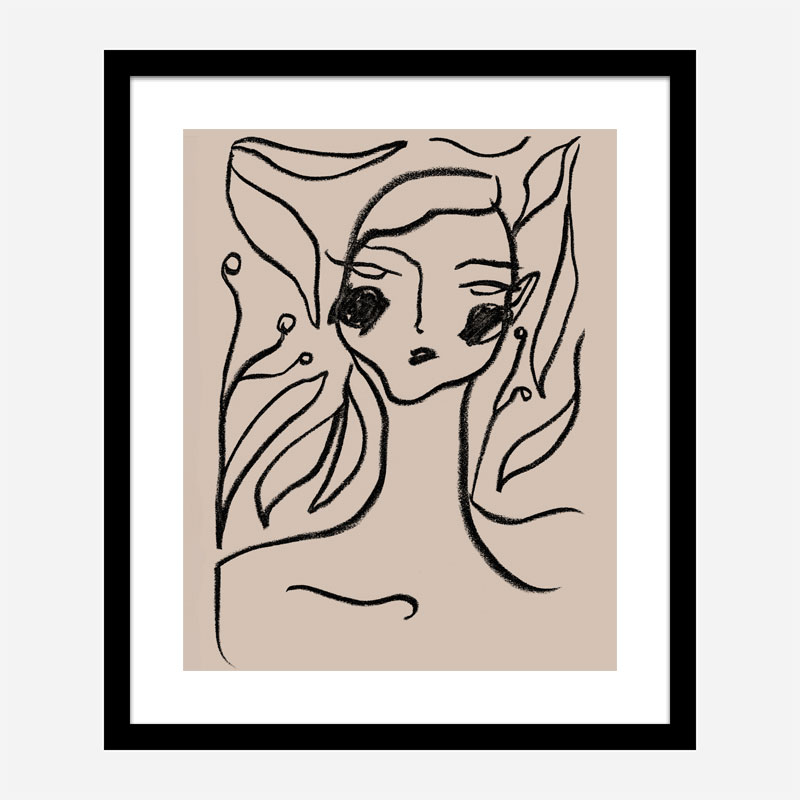 Gaia Black Art Print Gaia Black Art Print