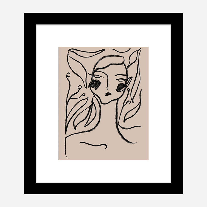 Gaia Black Art Print Gaia Black Art Print