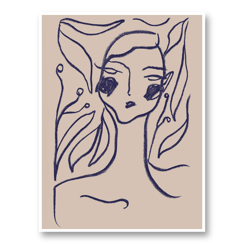Gaia Blue Art Print Gaia Blue Art Print