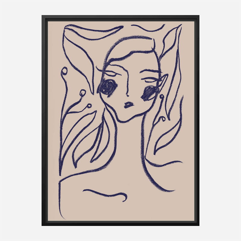 Gaia Blue Art Print Gaia Blue Art Print
