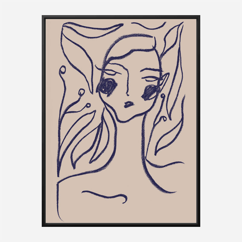 Gaia Blue Art Print Gaia Blue Art Print