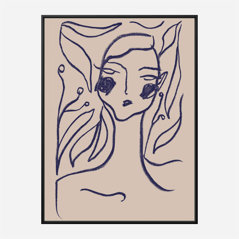 Gaia Blue Art Print Gaia Blue Art Print