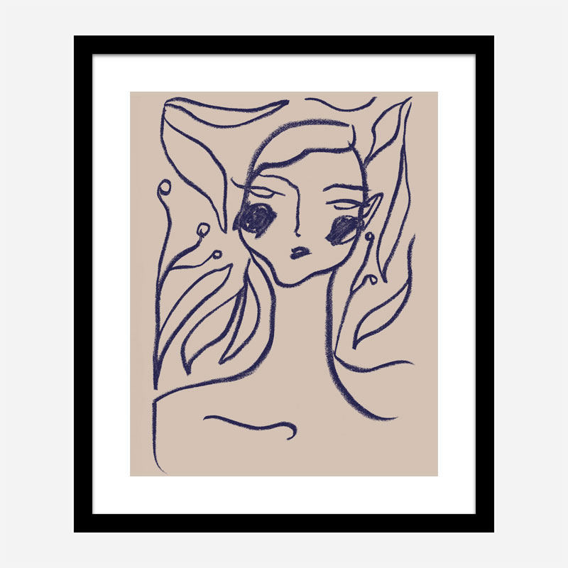 Gaia Blue Art Print Gaia Blue Art Print