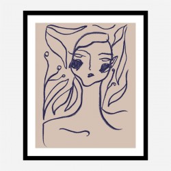 Gaia Blue Art Print