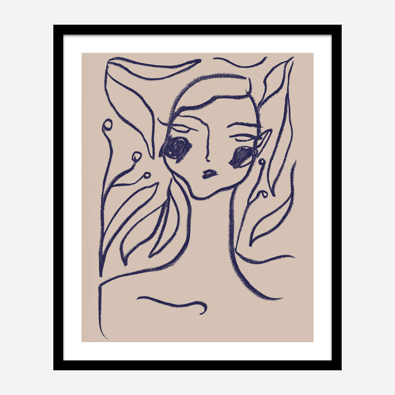 Gaia Blue Art Print Gaia Blue Art Print