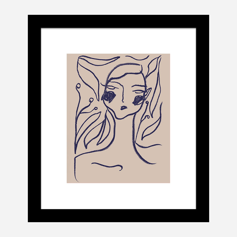Gaia Blue Art Print Gaia Blue Art Print