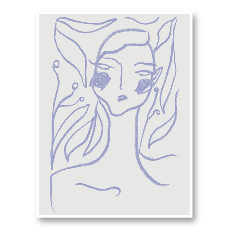 Gaia Lilac Art Print Gaia Lilac Art Print