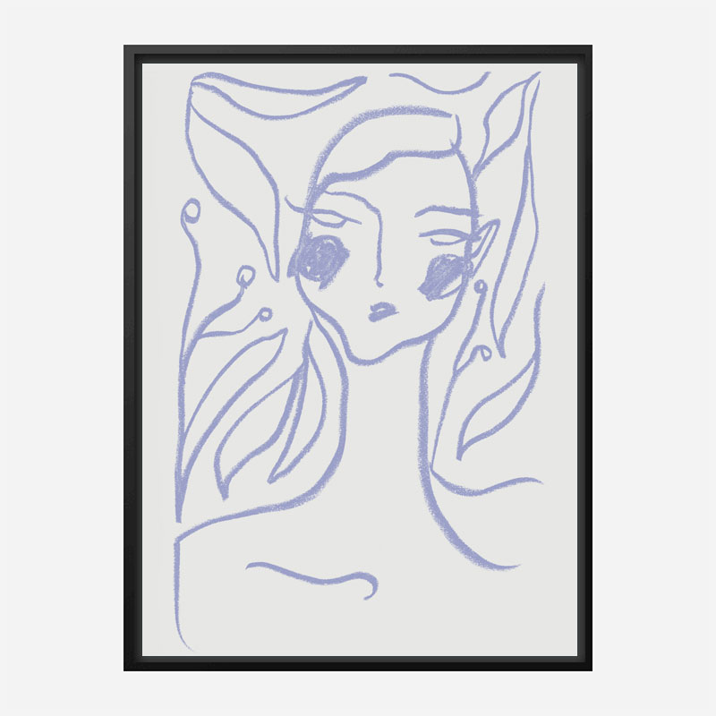Gaia Lilac Art Print Gaia Lilac Art Print