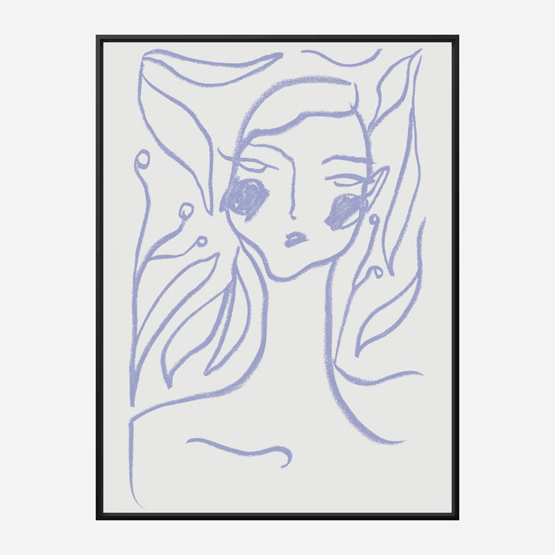 Gaia Lilac Art Print Gaia Lilac Art Print