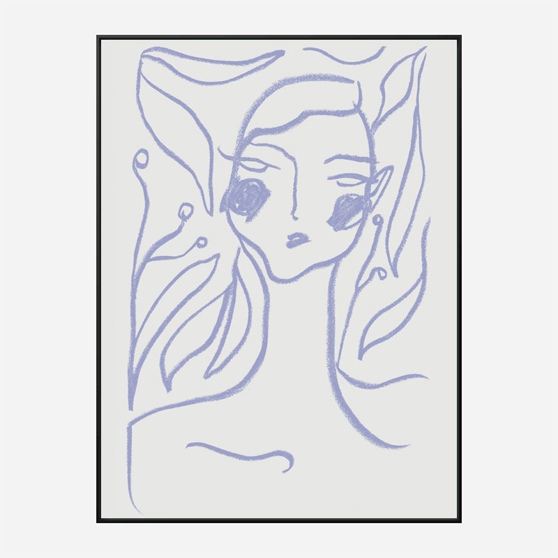 Gaia Lilac Art Print Gaia Lilac Art Print